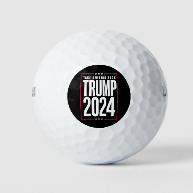 Donald Trump 2024 Take America Back Election Golf Balls (Front)