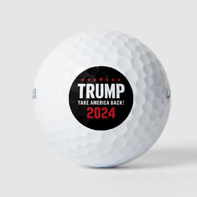 Donald Trump 2024 Take America Back Election Golf Balls (Front)