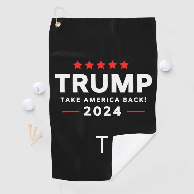 Donald Trump 2024 Take America Back Election  Golf Towel (InSitu)