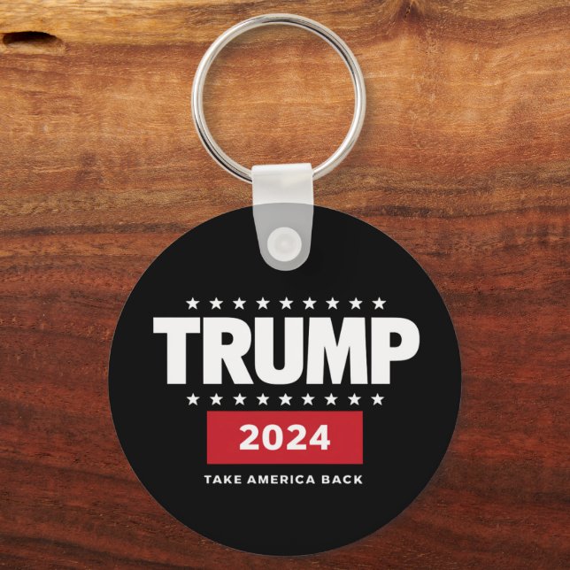 Donald Trump 2024 Take America Back Election  Key Ring (Front)