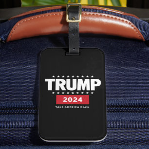 Donald Trump 2024 Take America Back Election Luggage Tag