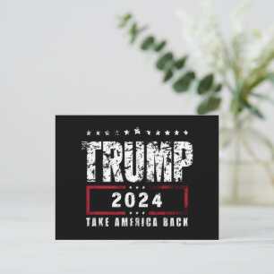 Donald Trump 2024 Take America Back Election  Postcard