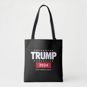 Donald Trump 2024 Take America Back Election Tote Bag