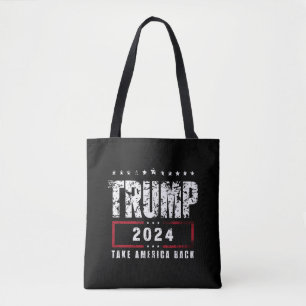 Donald Trump 2024 Take America Back Election Tote Bag