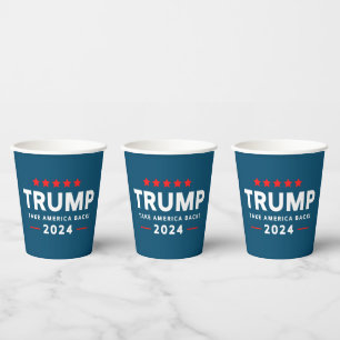 Donald Trump 2024 Take America Back Paper Cups