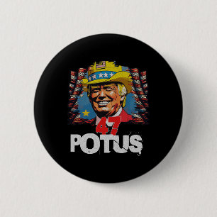 Donald Trump 2024 Trump For 47th President Usa Ele 6 Cm Round Badge