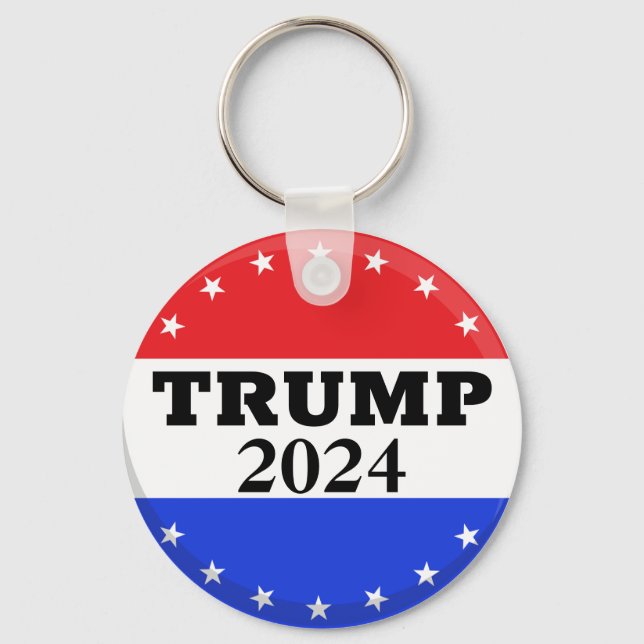 Donald Trump 2024 - Trump for President Key Ring (Front)