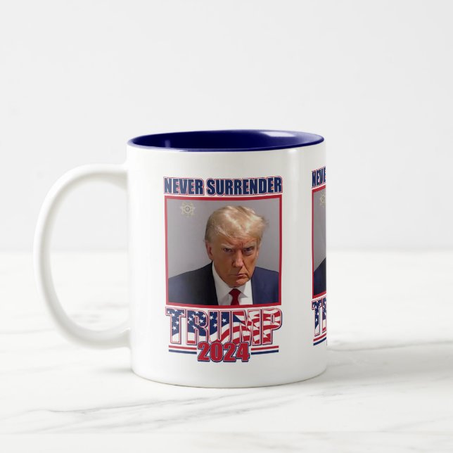 Donald Trump 2024 Two-Tone Coffee Mug (Left)