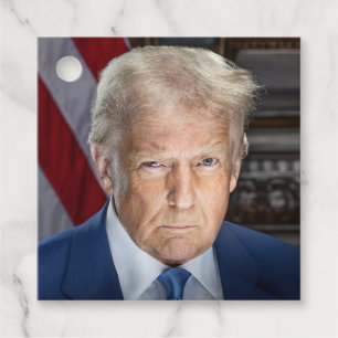 Donald Trump 2025 American President Portrait Favour Tags