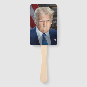 Donald Trump 2025 American President Portrait Hand Fan