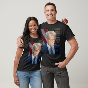Donald Trump 2025 American President Portrait T-Shirt
