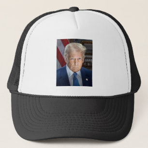Donald Trump 2025 American President Portrait Trucker Hat