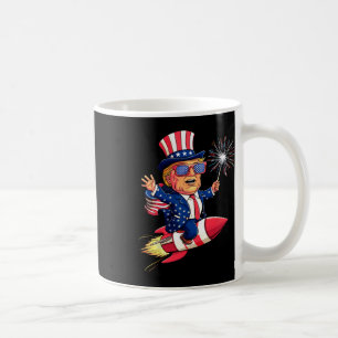 Donald Trump 2025 Happy 4th Of July Trump American Coffee Mug