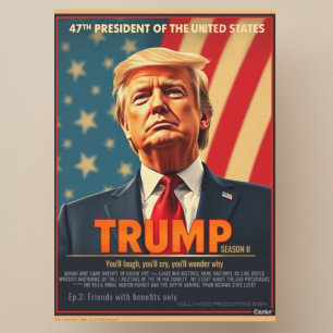 Donald Trump 2025 ironic fun series cover Holiday Card