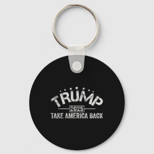 Donald Trump 2025 Take America Back 4th Of July El Key Ring