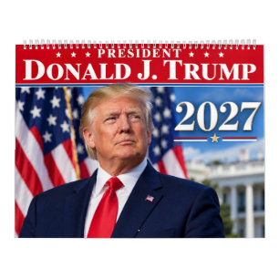 Donald Trump 2027 Calendar, Patriotic USA Calendar