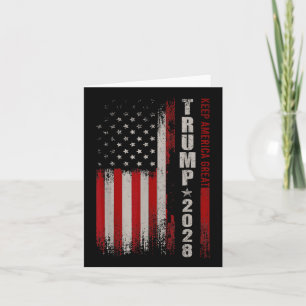 Donald Trump 2028 Keep America Great Election Usa Card