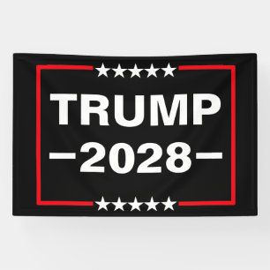 Donald Trump 2028 President Banner