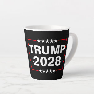 Donald Trump 2028 President Latte Mug