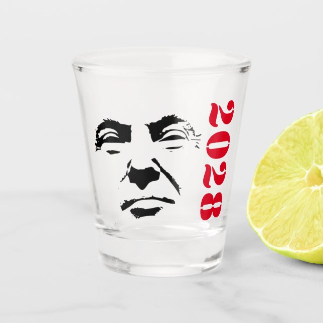 Donald Trump 2028 Shot Glass (Front)