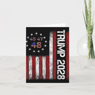 Donald Trump 2028 Trump 45 47 48th President Ameri Card