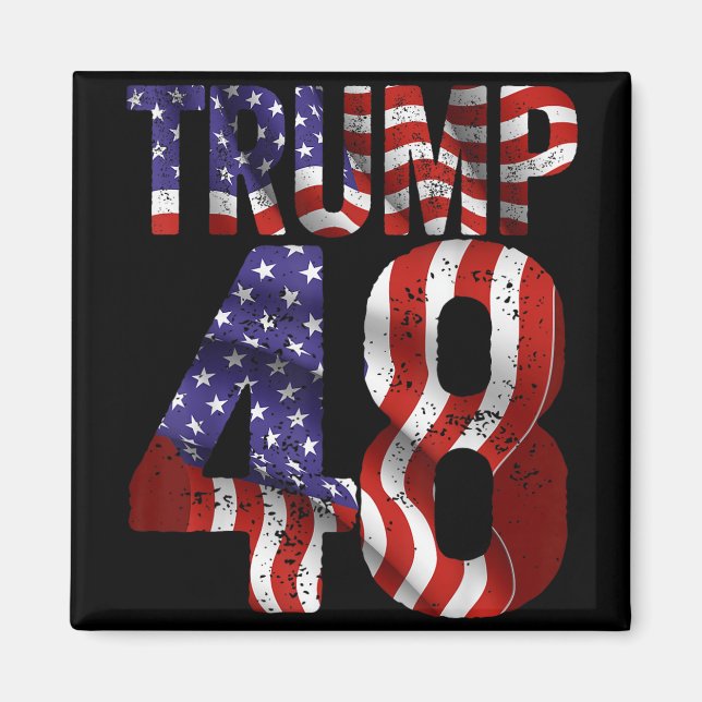 Donald Trump 2028 Trump 45 47 48th President Ameri Magnet (Front)