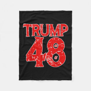 Donald Trump 2028 Trump 45th 47th 48th President T Fleece Blanket