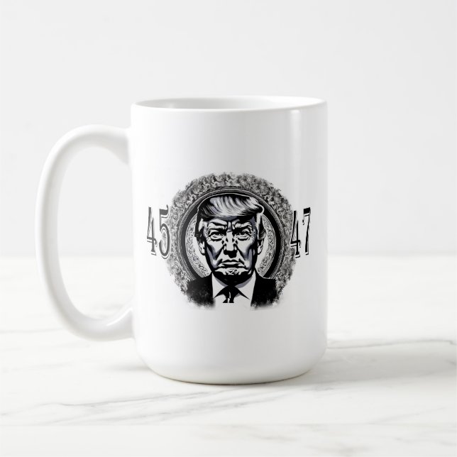 Donald Trump 45/47 Coffee Mug (Left)