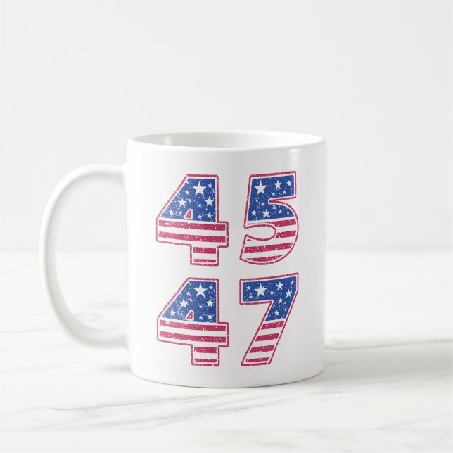 Donald Trump 45-47 Coffee Mug (Left)