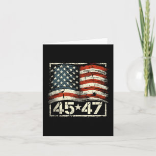 Donald Trump 45 47 Inauguration Day 2025 President Card