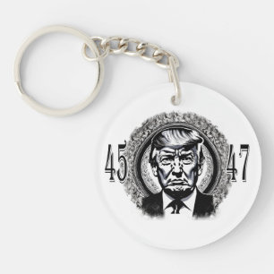 Donald Trump 45/47 Key Ring