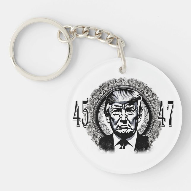 Donald Trump 45/47 Key Ring (Front)