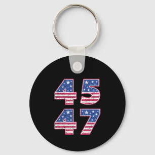 Donald Trump 45-47 Key Ring