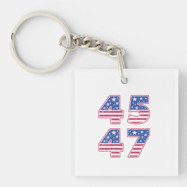 Donald Trump 45-47 Key Ring (Front)