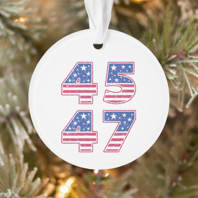 Donald Trump 45-47 Ornament (Tree)