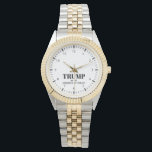 Donald Trump 45-47 US President  America Is Great Watch<br><div class="desc">Donald Trump 45-47 US President steel watch. America is great!  Keep America Great. Make America Great Again. Easy to customize all text.</div>