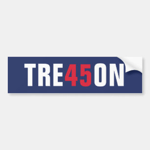 Donald Trump 45 Treason - Impeach this clown Bumper Sticker