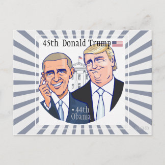 Donald Trump-45th President of the USA. Postcard