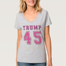 Donald Trump 45th President PINK Football T-Shirt