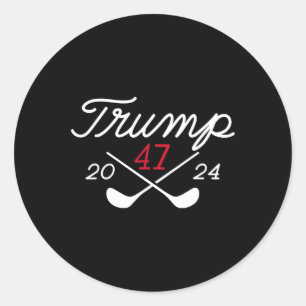 Donald Trump 47 2024  Classic Round Sticker