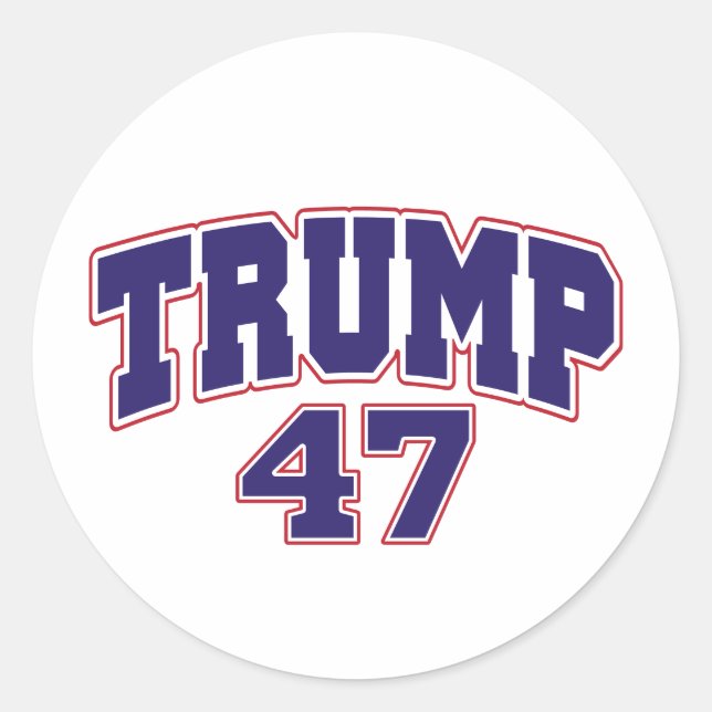 Donald Trump 47 Classic Round Sticker (Front)