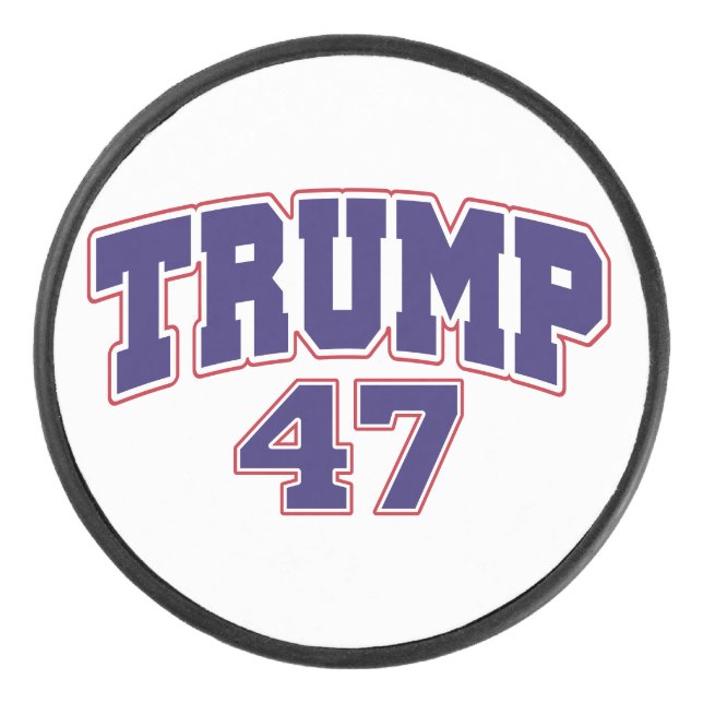 Donald Trump 47 Hockey Puck (Front)