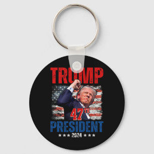 Donald Trump 47th President 2024 Trump Inauguratio Key Ring