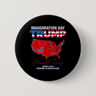 Donald Trump 47th President 2025 Inauguration Usa 6 Cm Round Badge