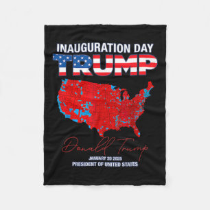 Donald Trump 47th President 2025 Inauguration Usa  Fleece Blanket