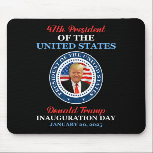 Donald Trump 47th President 2025 Inauguration Usa Mouse Pad