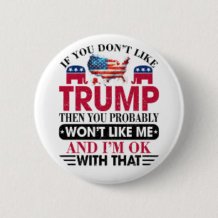 Donald Trump 6 Cm Round Badge