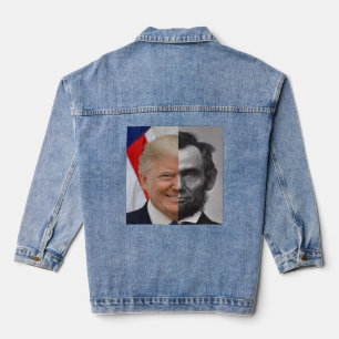 Donald Trump Abraham Lincoln Denim Jacket