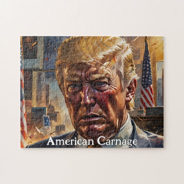 Donald Trump American Carnage Jigsaw Puzzle (Horizontal)