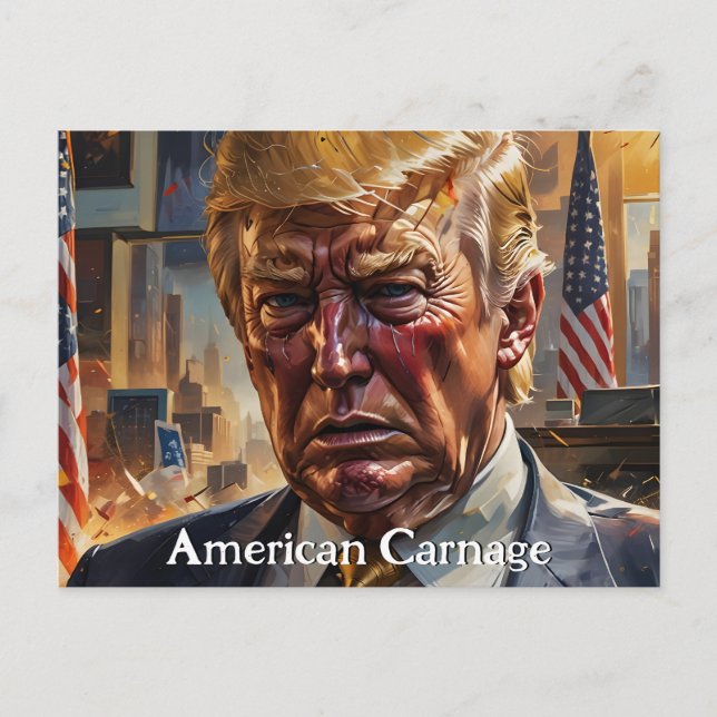 Donald Trump American Carnage Postcard (Front)